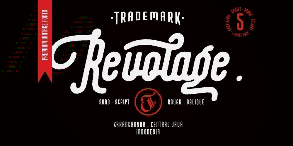 Revolage font