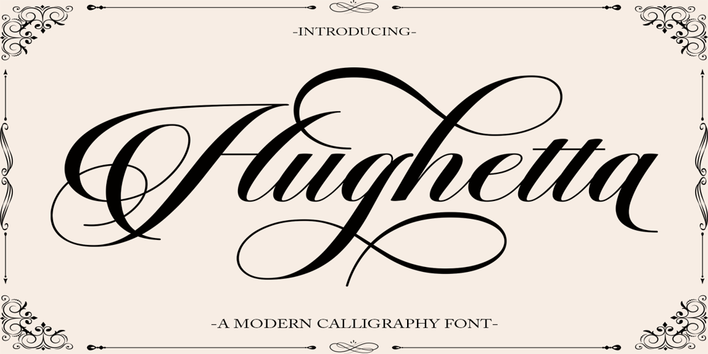 Hughetta font