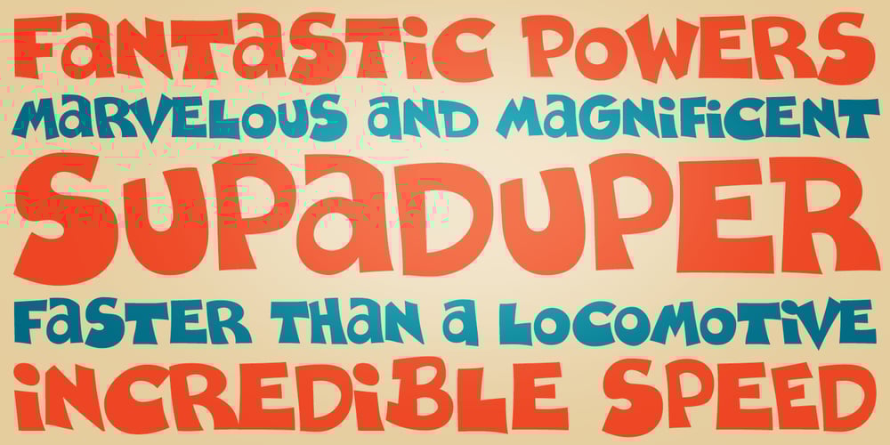 Supaduper PB font