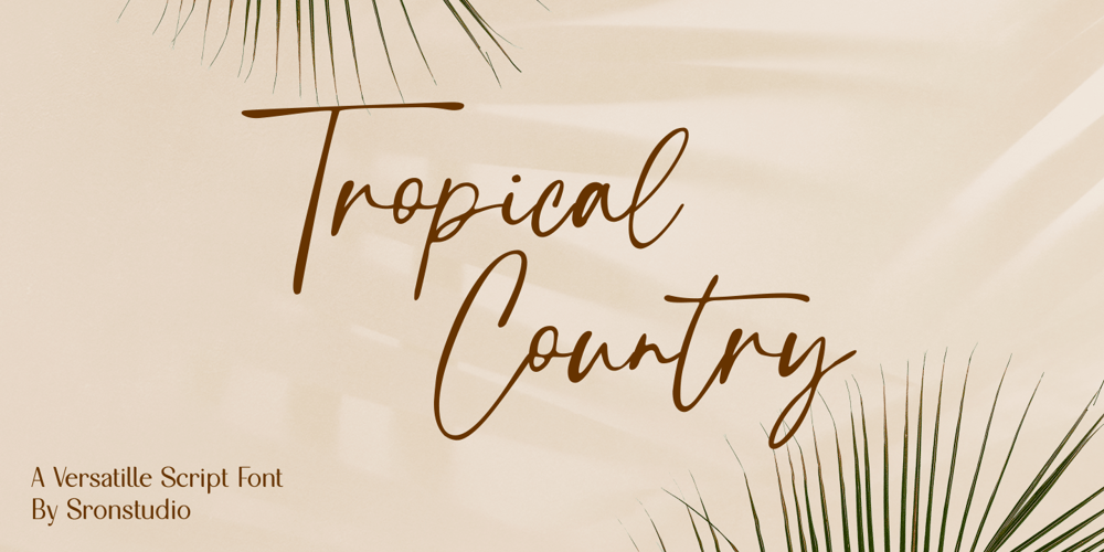 Tropical Country font