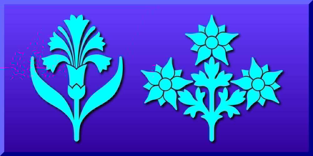 Blooming Ornaments font