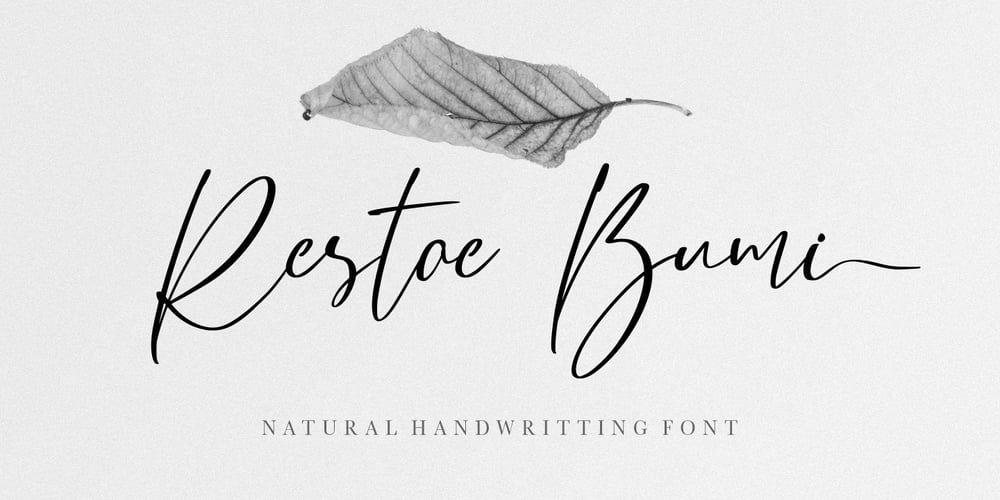 Restoe Bumi font