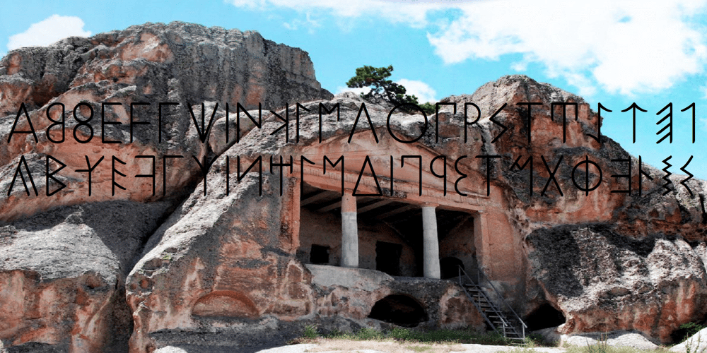 Ongunkan Phrygian font