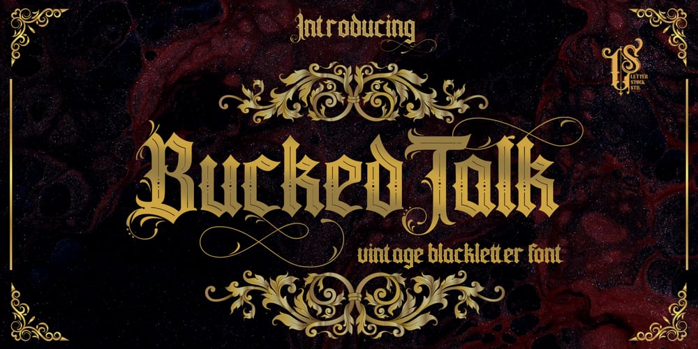 Buckedtalk font
