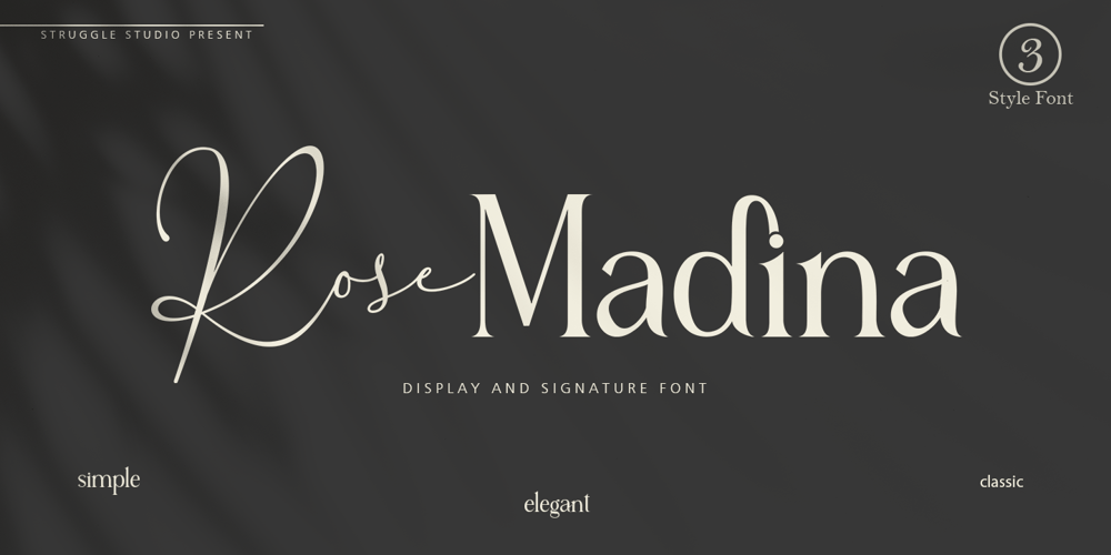 Rose Madina font