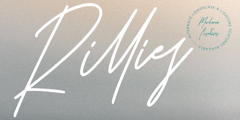 Rillies font