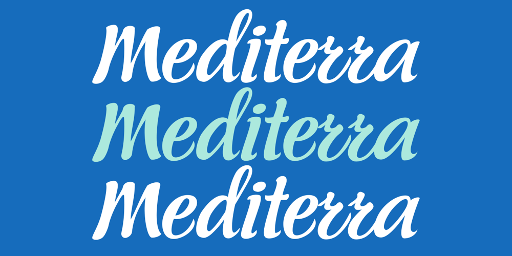 PF Mediterra font