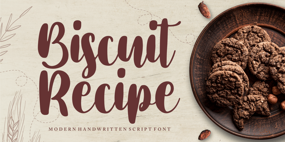 Biscuit Recipe font