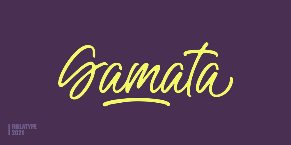 Gamata font