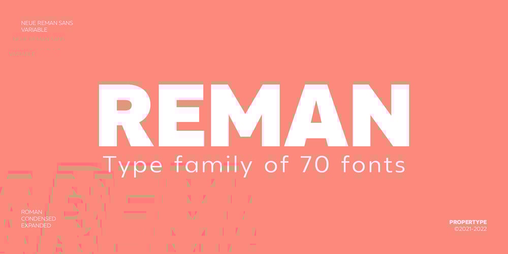 Neue Reman Sans font