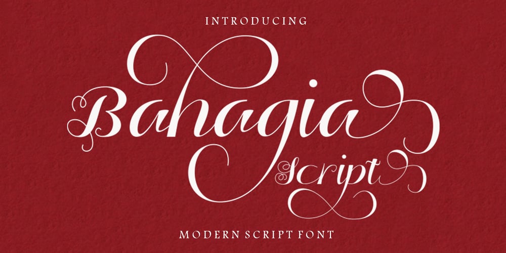 Bahagia Script font