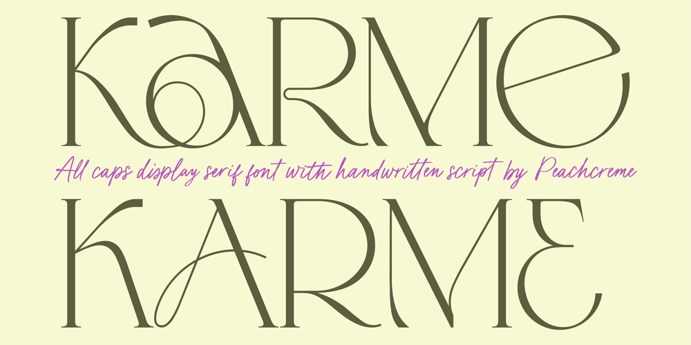 Karme font