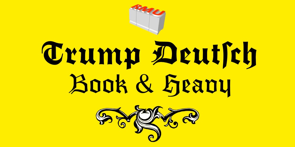 Trump Deutsch font