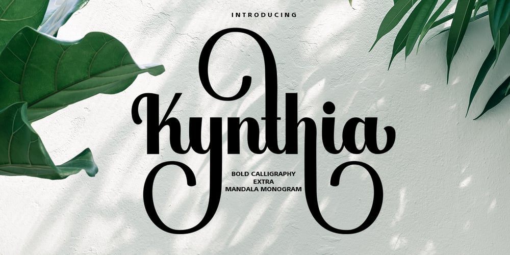 Kynthia Script font