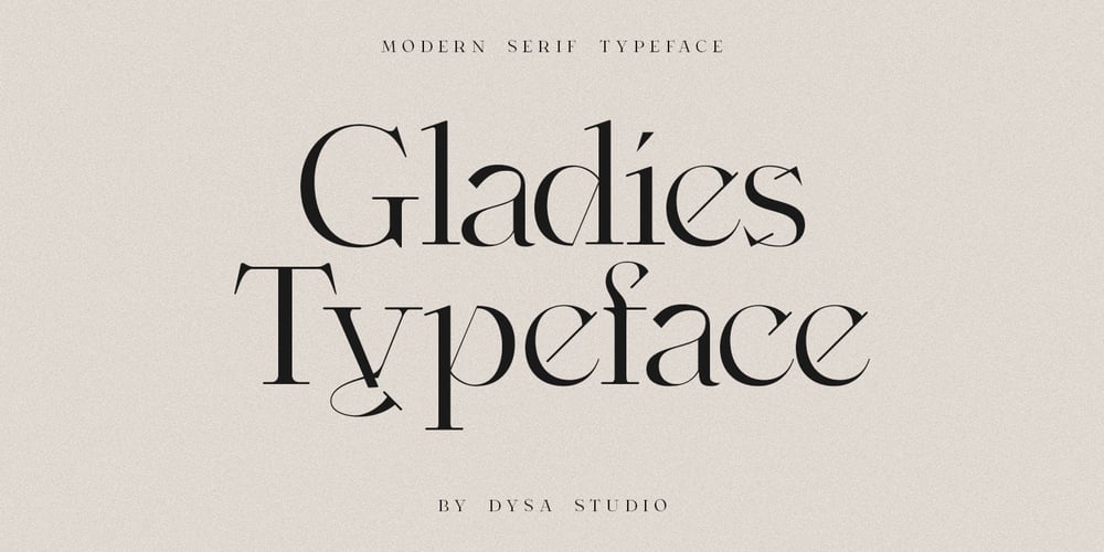 Gladies font