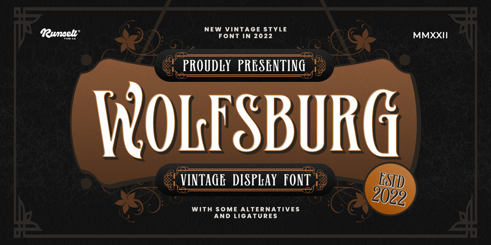 Wolfsbur G font