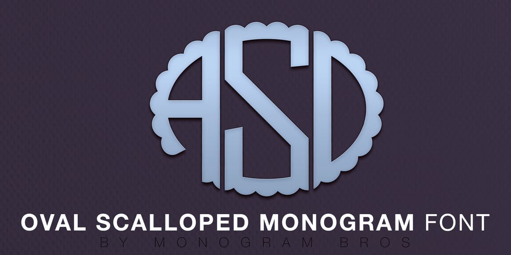 Oval Scalloped MNG font