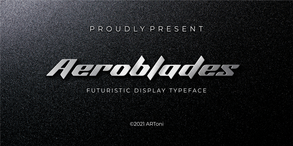 Aeroblades font
