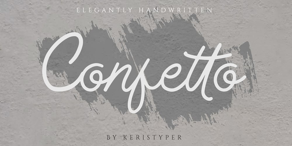 Confetto font