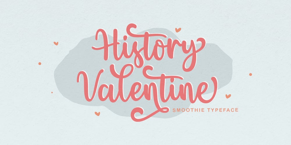 History Valentine font