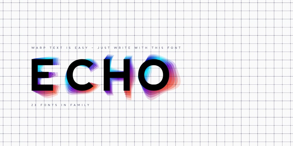 Echowarp font