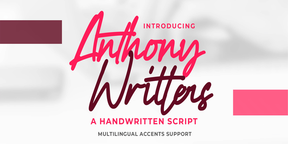Anthony Writters font