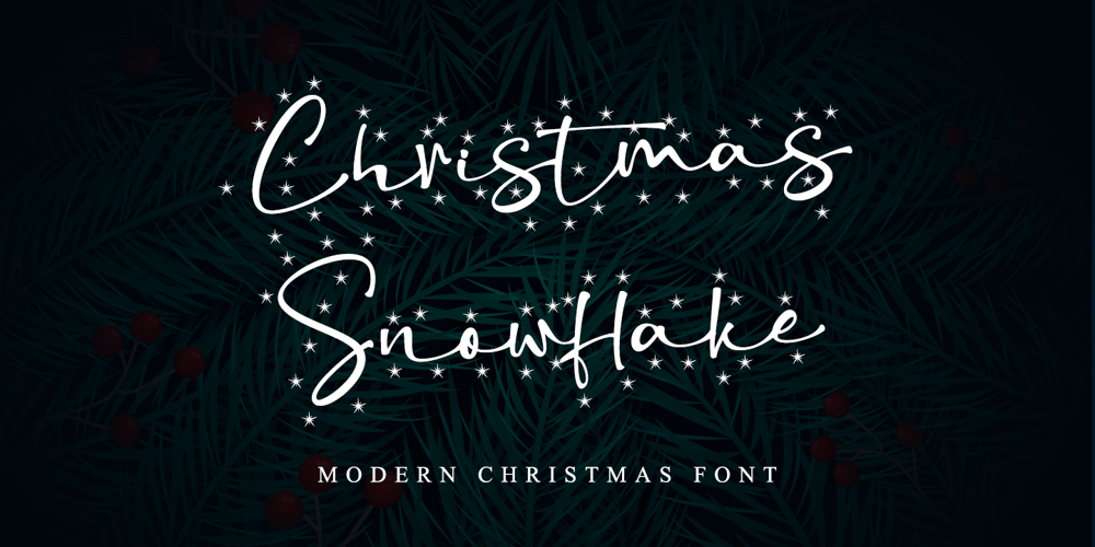 Christmas Snowflake font