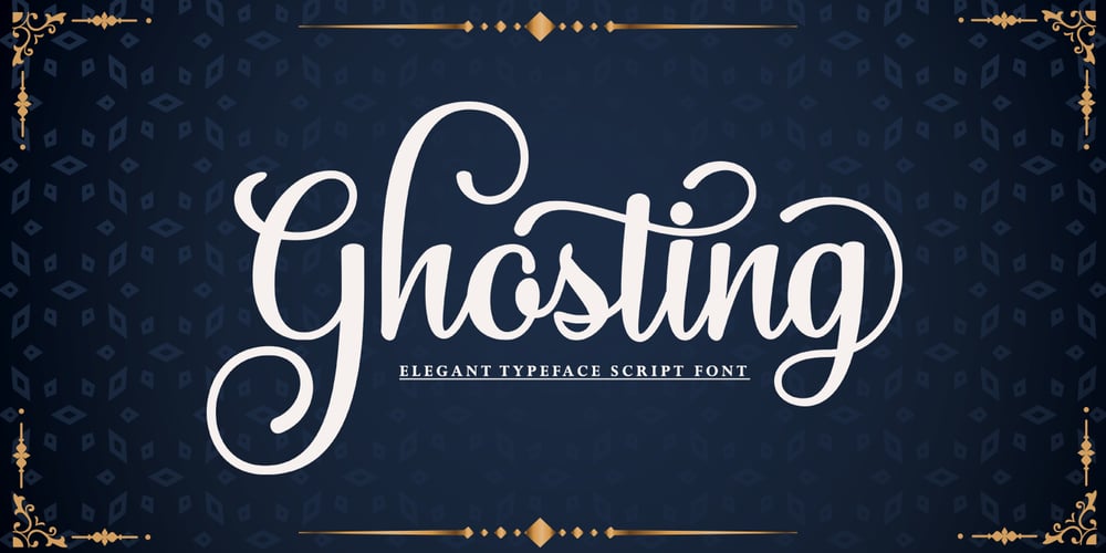 Ghosting font