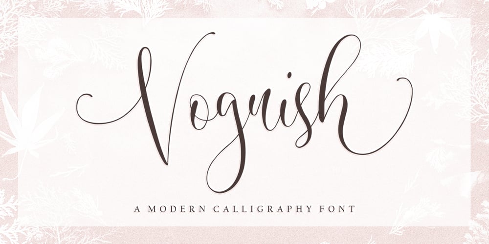 Voguish font
