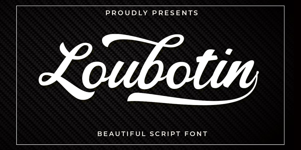 Loubotin font