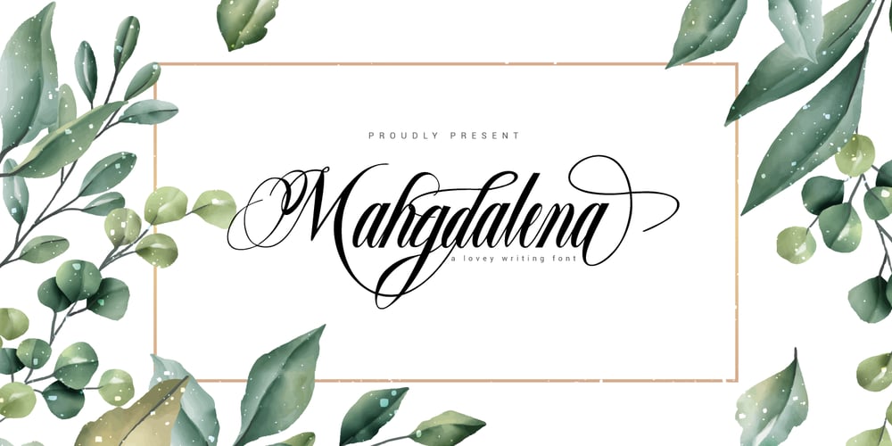 Mahgdalena font