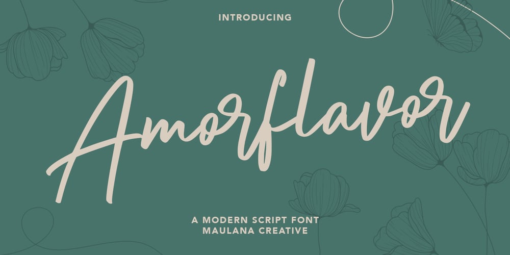 Amorflavor font