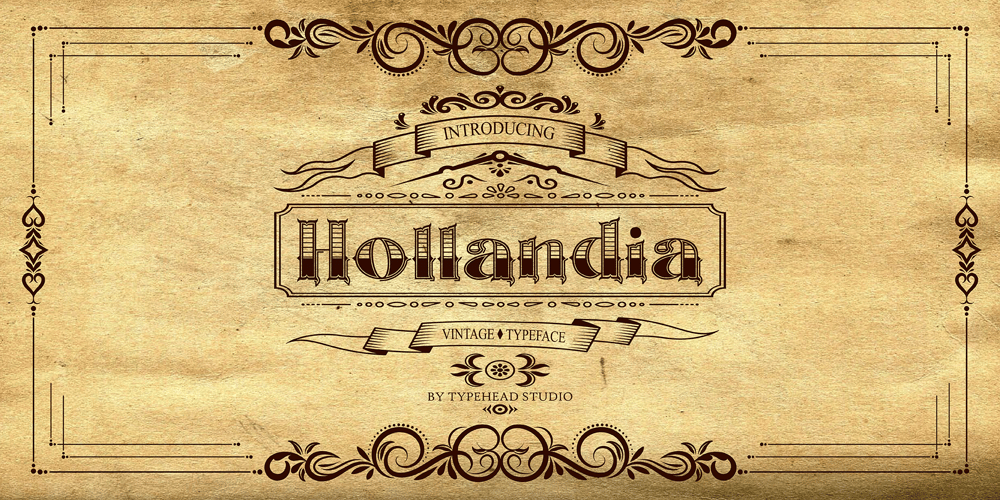 Hollandia font