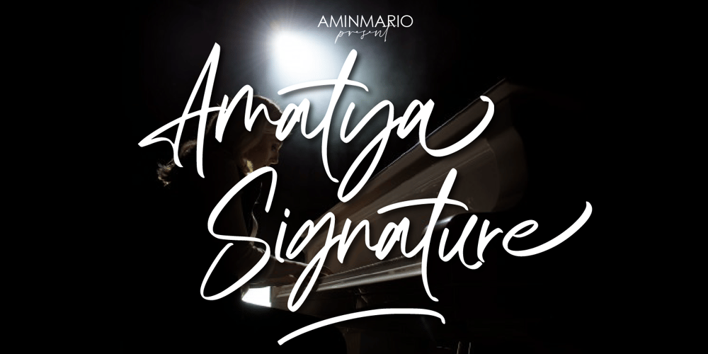 Amatya Signature font