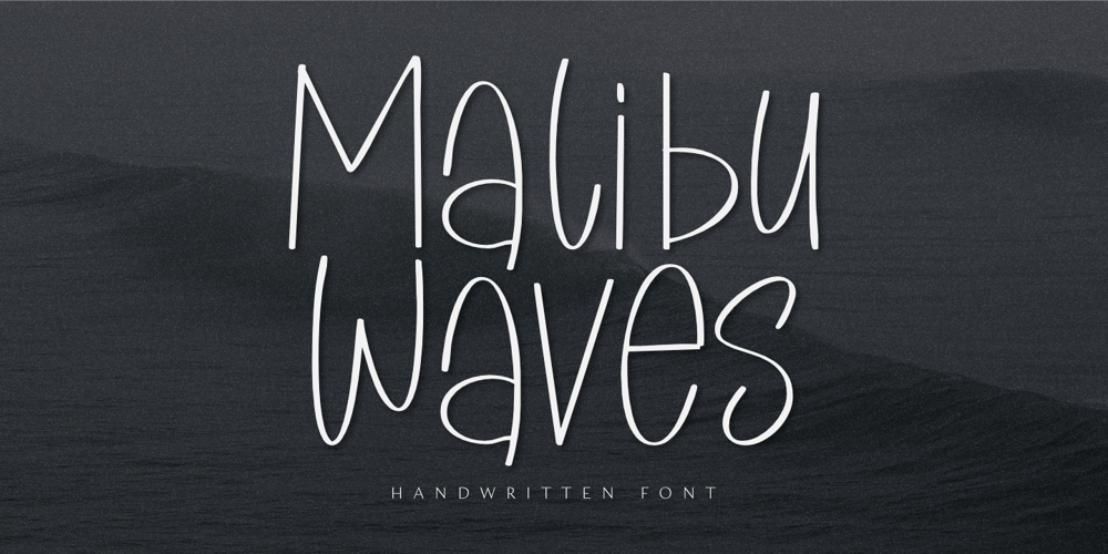 Malibu Waves font