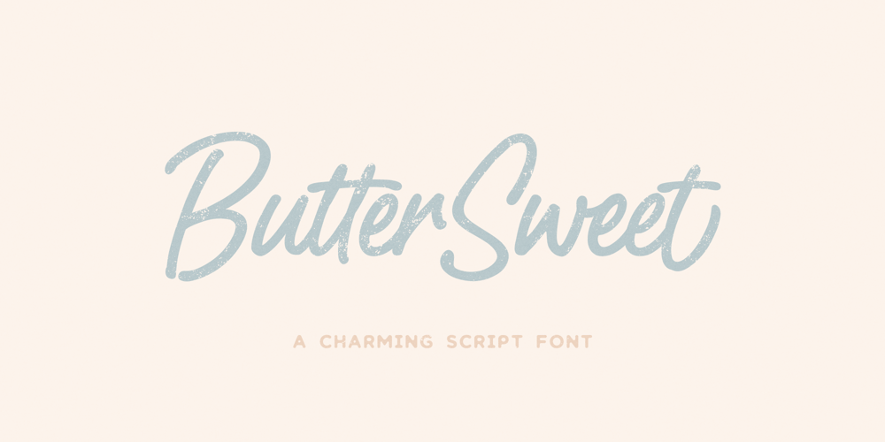 Butter Sweet font