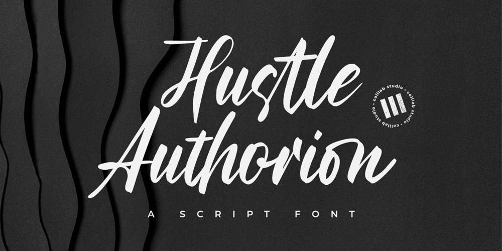 Hustle Authorion font