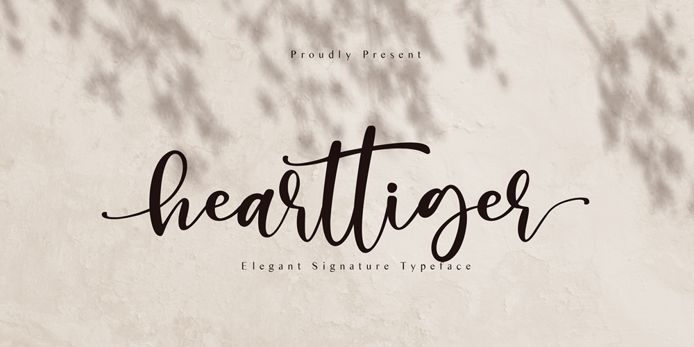 Hearttiger font