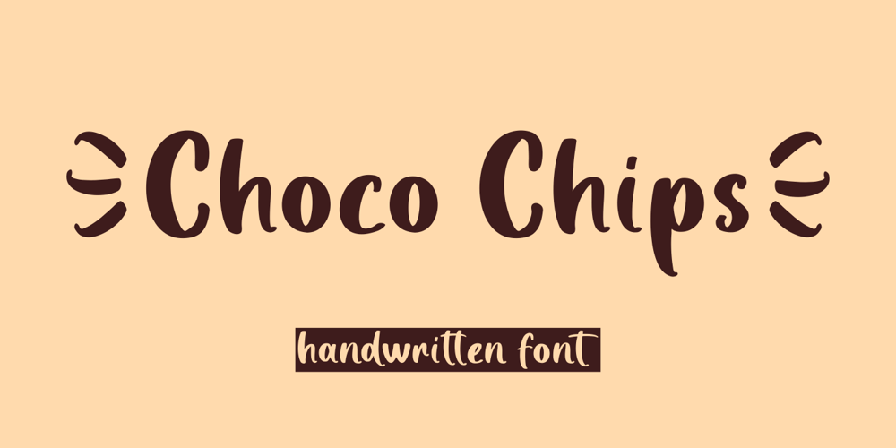 Choco Chips font