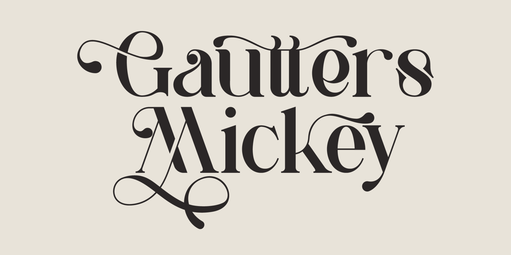 Gautters Mickey font