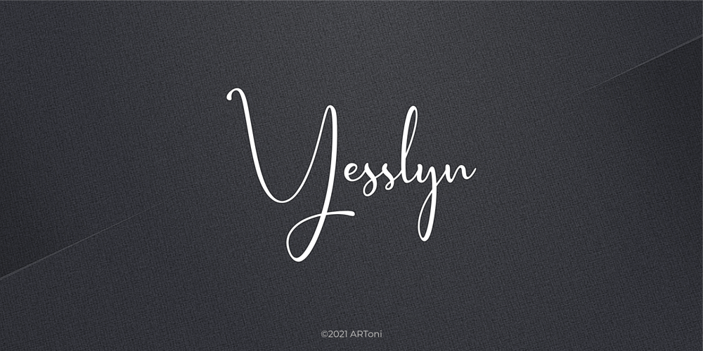 Yesslyn font