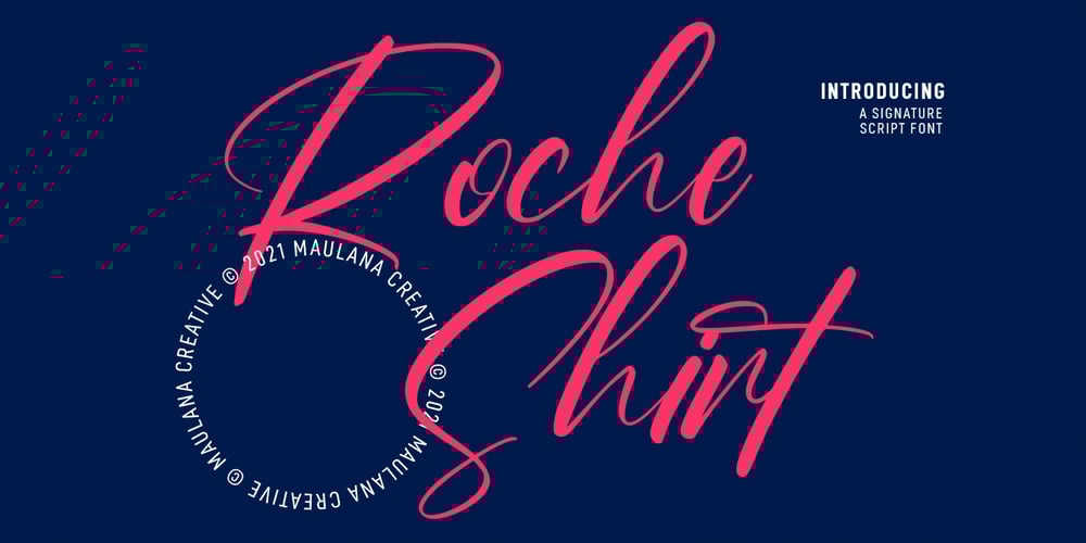 Roche Shirt font