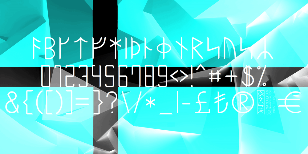 Ongunkan Danish Futhark font