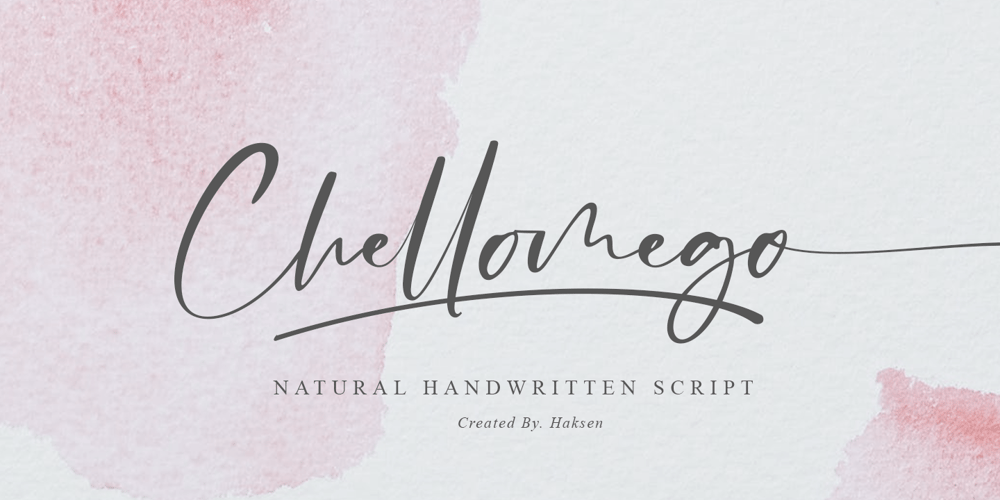 Chellomego font