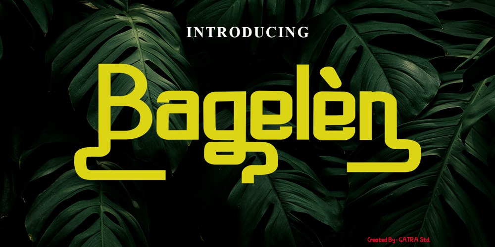 Bagelen font
