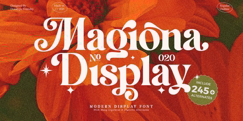 Magiona Display font