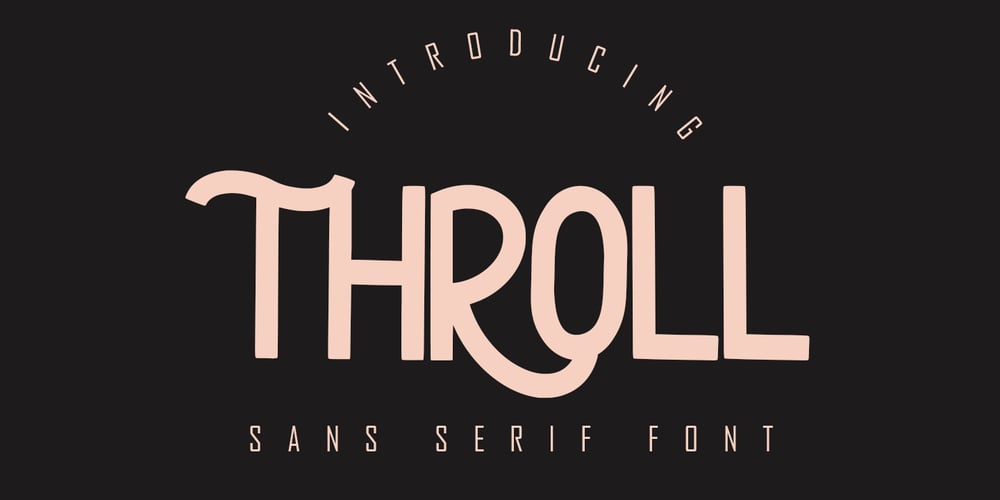 Throll font