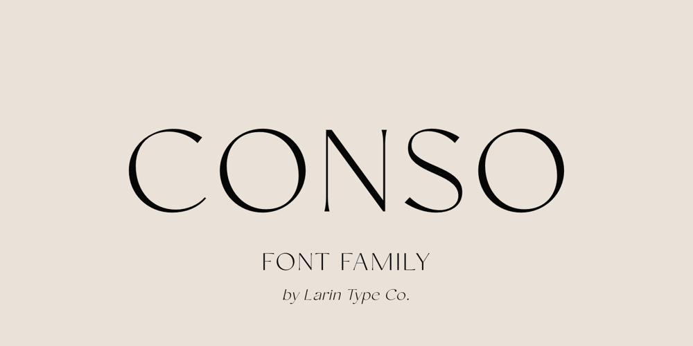 Conso font