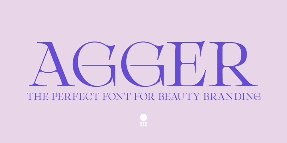 Agger serif font