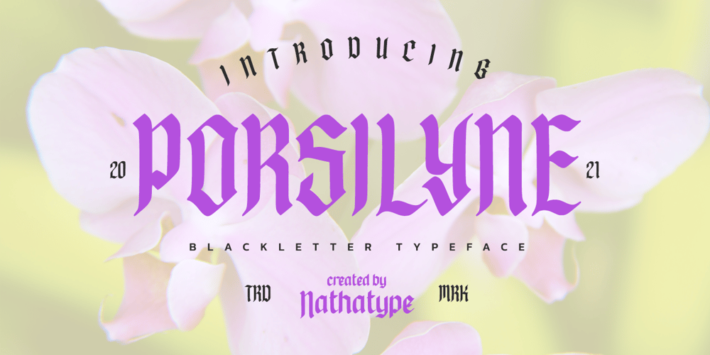 Porsilyne font
